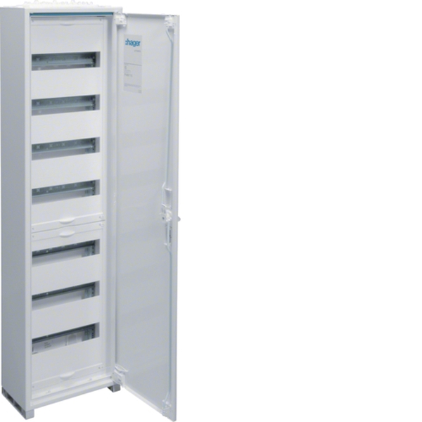 Hager FWB71A Feldverteiler AP univers IP44 SKII 84PLE 1x7 Reihen1100x300x161mm ohne Klemme