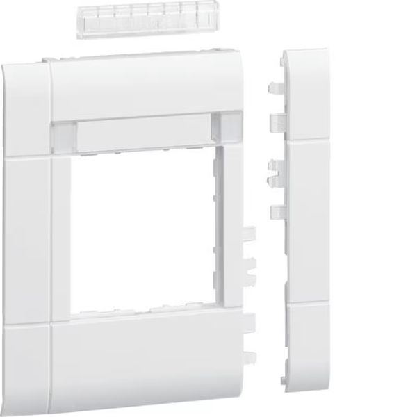Hager GR1202A9010 Rahmenblende modular BRH/A/S ZS 55 Oberteil 120 halogenfrei Beschriftungsfeldig reinweiß