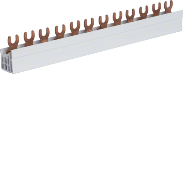 Hager KDN363A Phasenschiene 3-polig mit Gabelanschluss 10mm² 63A 12TE