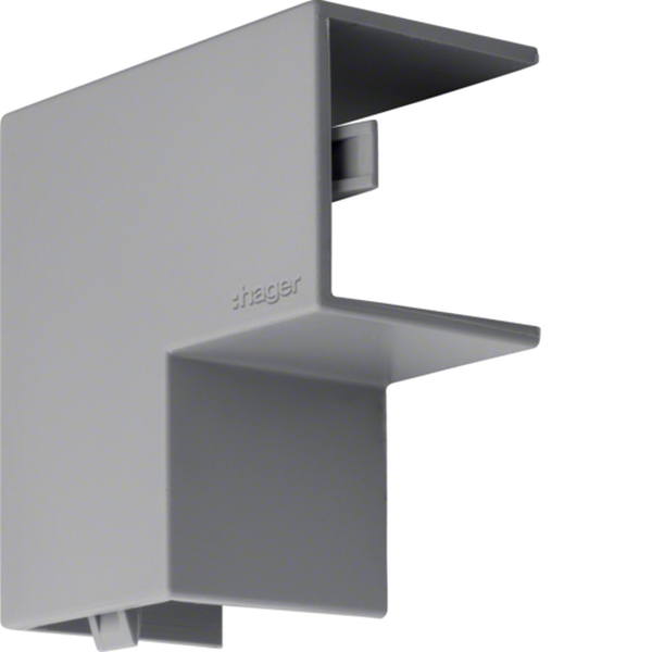 Hager M59557030 Flachwinkel aus PVC zu Leitungsführungskanal LF 25x25mm steingrau