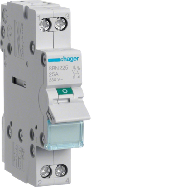 Hager SBN225 Ausschalter 25A 2 Schließer 400V AC 1PLE