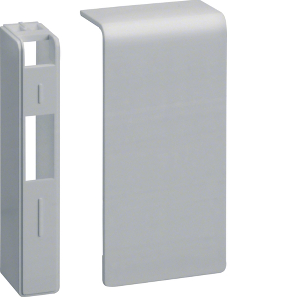 Hager SL200806D1 Endstück schnittkaschierend halogenfrei zu SL 20x80mm Dekor Aluminium