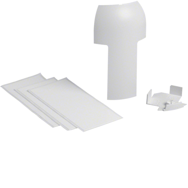 Hager SL20080819010 Abzweig auf EK 40x40mm aus ABS zu Sockelleistenkanal SL 20x80mm reinweiß