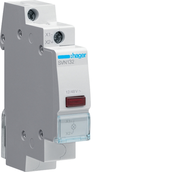 Hager SVN132 LED Leuchtmelder rot 12 + 48V AC + DC 1PLE