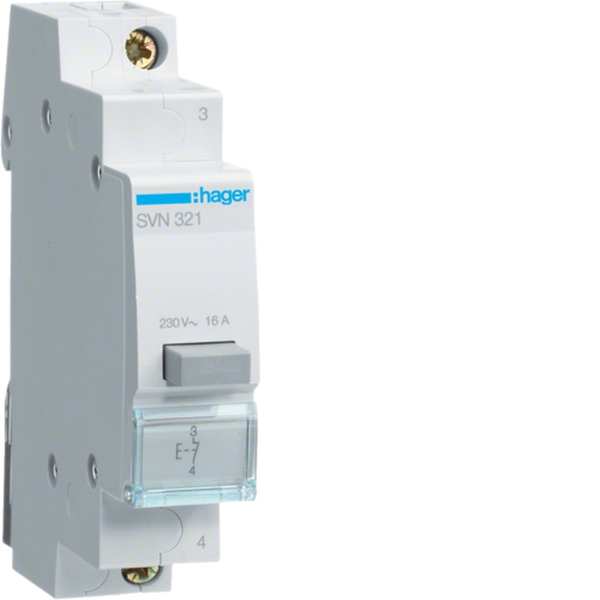Hager SVN321 Taster 16A 1 Öffner 230V AC 1PLE