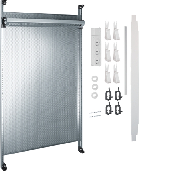 Hager UF22NW Komplettfeld Multimedia universZ 900mm 2-feldig ohne Patchmodule