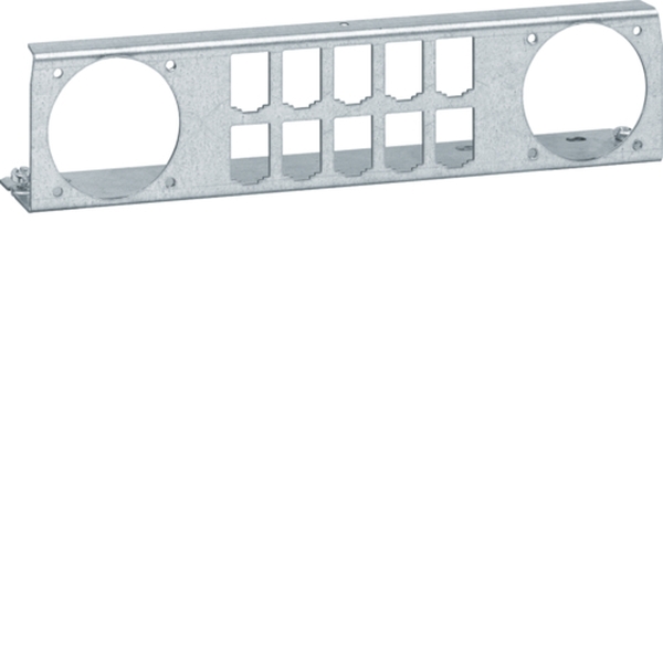 Hager UM00K3 Patchpanel für 10 Patchmodule RJ45 und für 2 Integro flow Einsätze