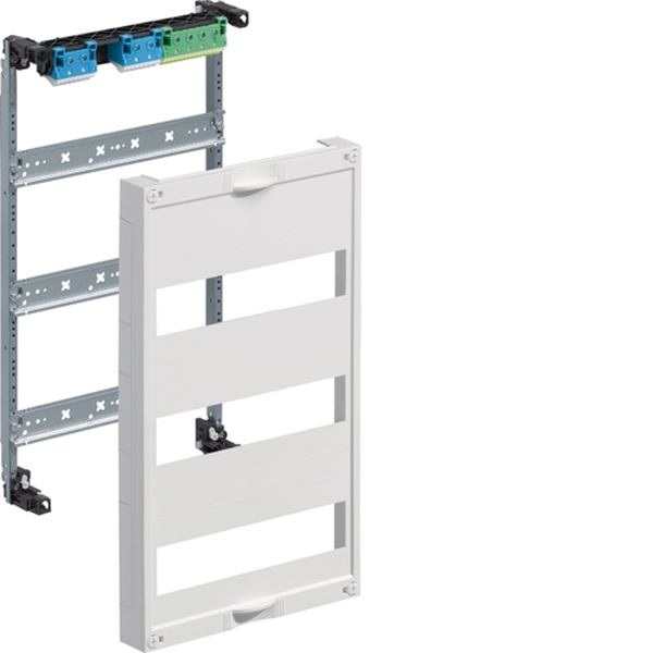 Hager UW31U Einbausatz univers FW mit Hutschienen für Feldverteiler UP 3reihig 450x250mm QC