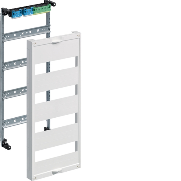 Hager UW41U Einbausatz univers FW mit Hutschienen für Feldverteiler UP 4reihig 600x250mm QC