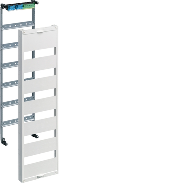 Hager UW61U Einbausatz univers FW mit Hutschienen für Feldverteiler UP 6reihig 900x250mm QC