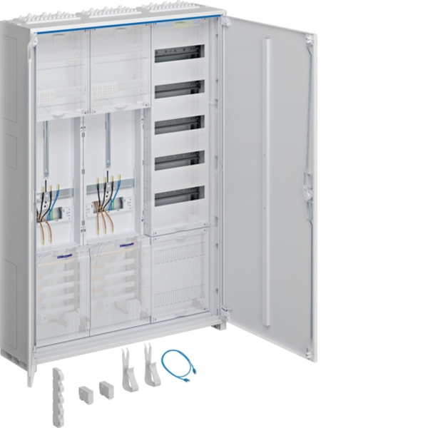 Hager ZB331X25 Komplettschrank universZ 2 Zählerplätze 3-Punkt APZ VT5 1100mm 3-feldig ESA