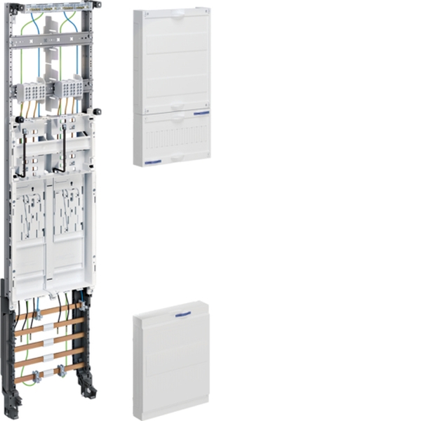 Hager ZH3EL22N Komplettfeld universZ 2 Zählerplätze BKE-I OKK 1050mm 1-feldig