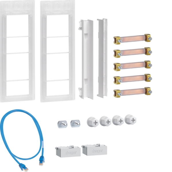 Hager ZM02MS Verbindungssatz universZ 3-Punkt Schrank/Schrank inkl. WAN-Verbindung