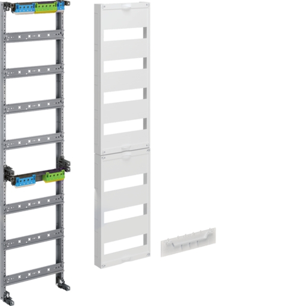 Hager ZU37KS Verteilerfeld universZ 1050mm 7-reihig 1-feldig PE/N waagerecht