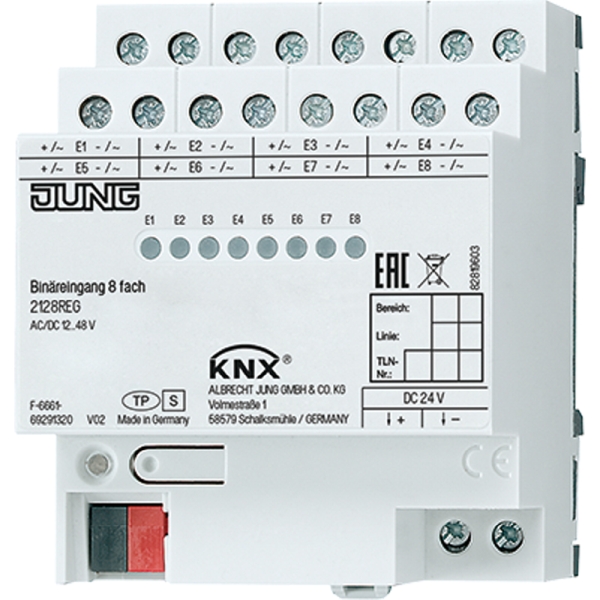 Jung 2128REG KNX Binäreingang 8-fach