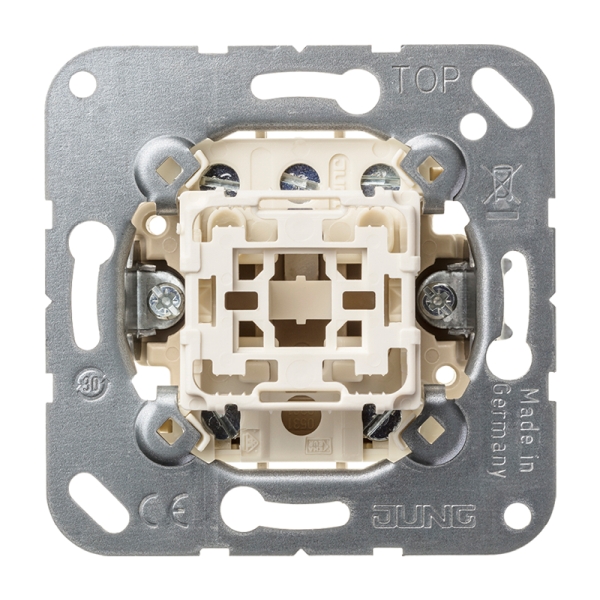 Jung 531-41U Multi-Switch volle Wippe Taster mit 2x2 Schließern und Nullstellung 10A 250V