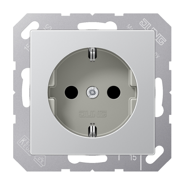 Jung A1520AL SCHUKO Steckdose 16A 250V Serie A aluminium