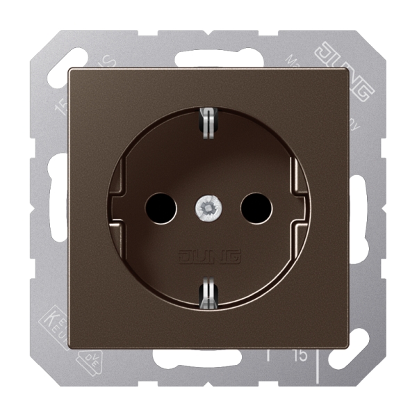 Jung A1520MO SCHUKO Steckdose 16A 250V Serie A mokka