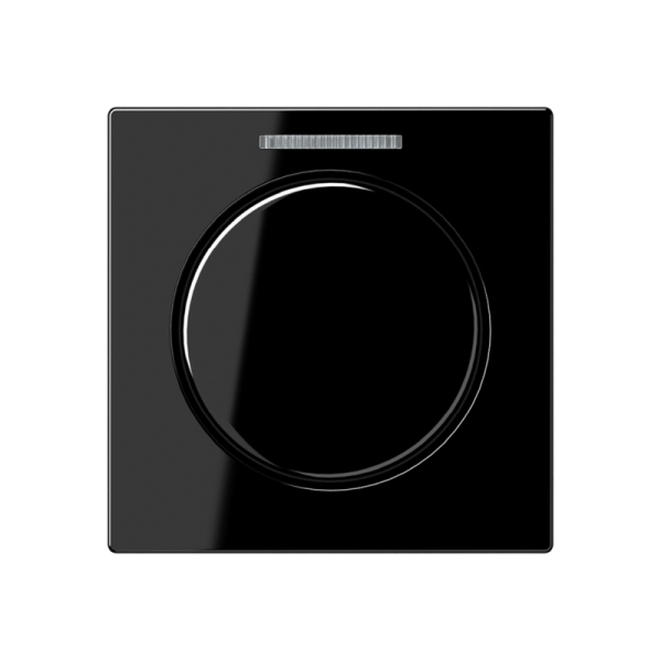 Jung A1540BFKO5SW Abdeckung mit Lichtleiter für KNX Drehsensor Thermoplast Serie A schwarz