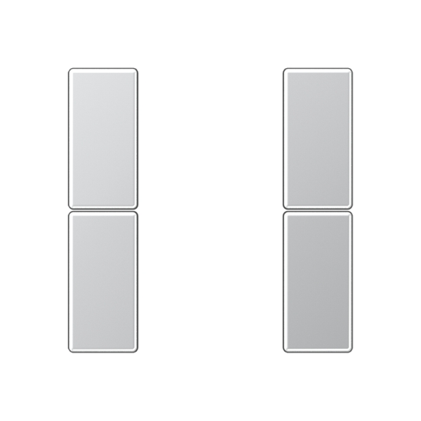 Jung A502TSAAL Tastensatz 2-fach F50 Serie A aluminium