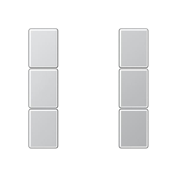 Jung A503TSAAL Tastensatz 3-fach F50 Serie A aluminium