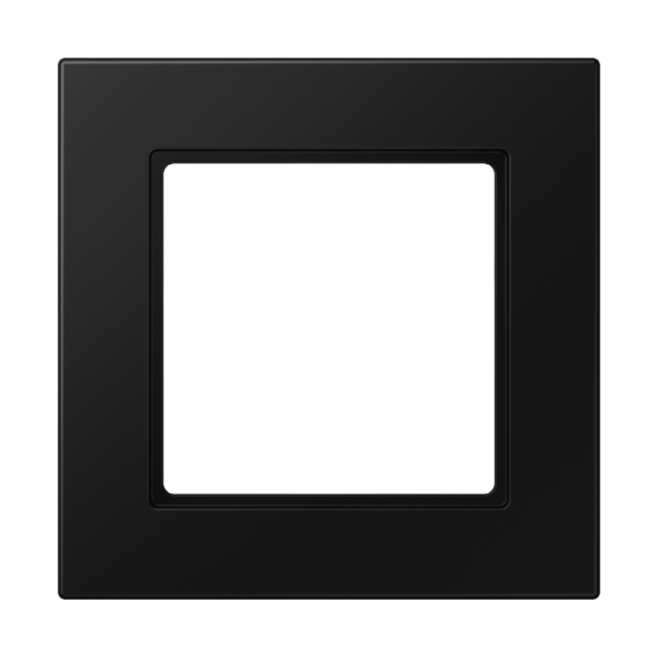 Jung A5581BFSWM Rahmen 1-fach senkrechte und waagerechte Montage Thermoplast lackiert 550 graphitschwarz matt