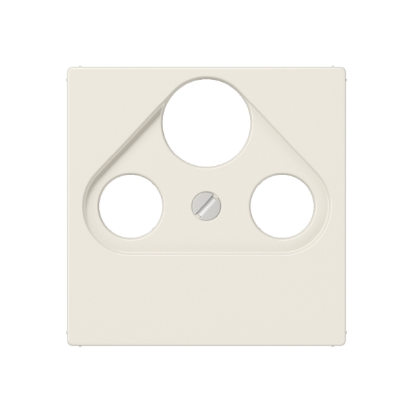 Jung A561PLSAT Abdeckung für Universal-Sat/BK-Dosen Duroplast Serie AS cremeweiß