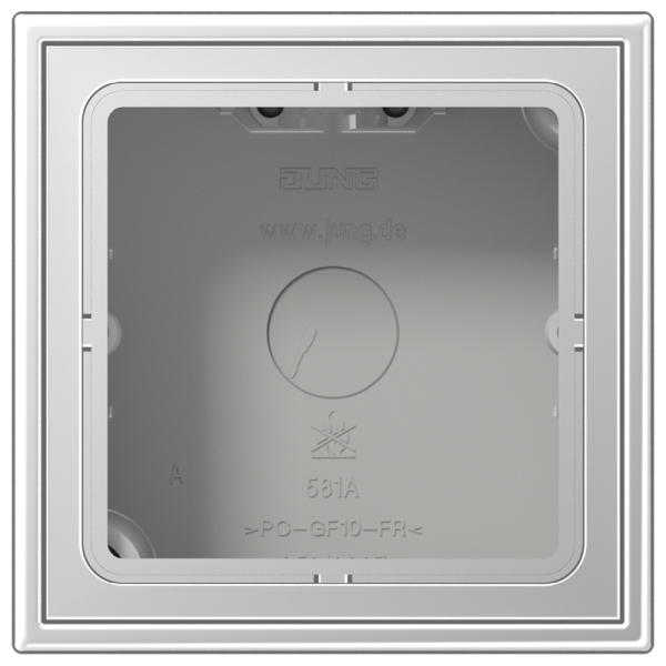 Jung AL2581A-L Aufputz-Kappe 1-fach Serie LS Aluminium