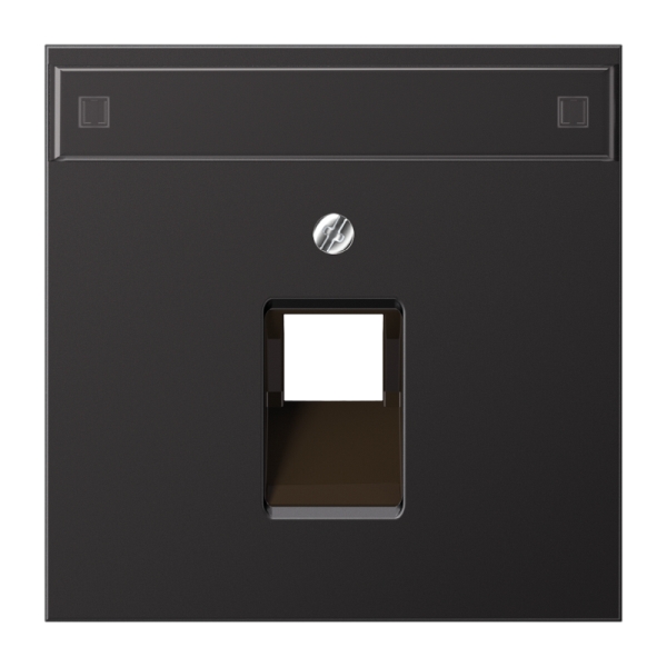 Jung AL2969-1NAUAD Abdeckung für IAE/UAE-Anschlussdosen 1x8-polig mit Schriftfeld Aluminium lackiert Serie LS dark