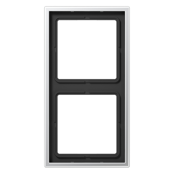 Jung AL2982 Rahmen 2-fach senkrechte und waagerechte Montage LS 990 Aluminium