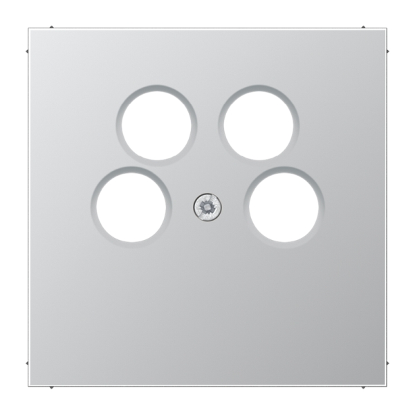 Jung AL2990-4SAT2 Abdeckung für 4-Loch SAT-TV-Steckdose (Ankaro) Serie LS Aluminium