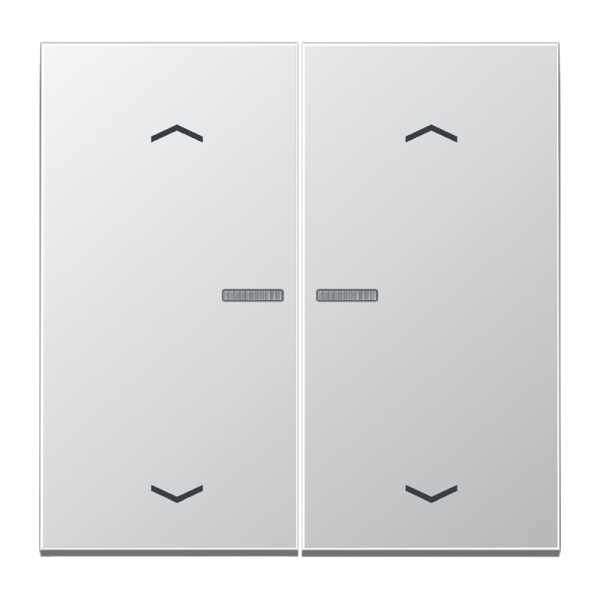 Jung AL2995KO5MP Wippe 2-fach mit Lichtleiter mit 4 Pfeilsymbolen Serie LS Aluminium