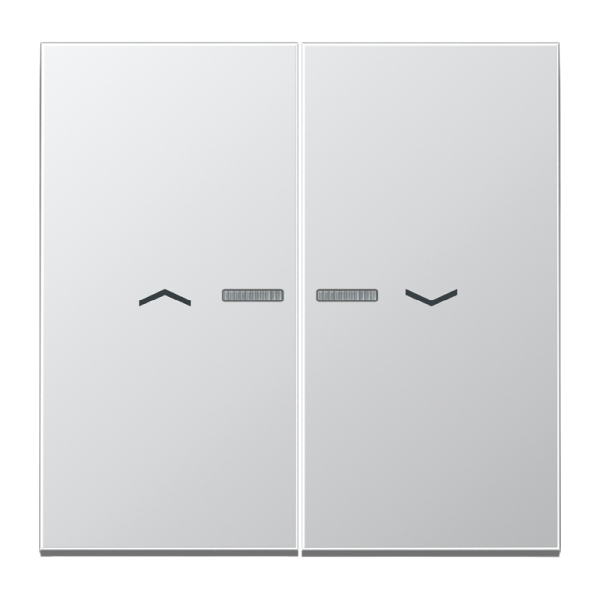 Jung AL2995KO5P Wippe 2-fach mit Lichtleiter mit Pfeilsymbolen Serie LS Aluminium