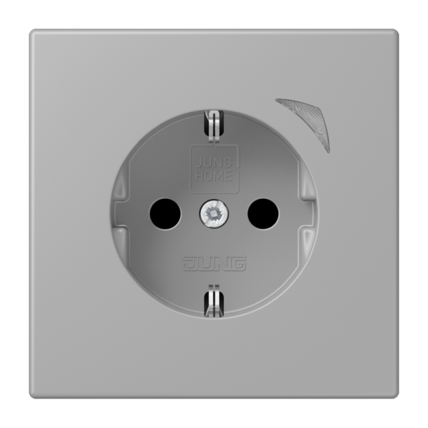 Jung BTLC1521S204 JUNG HOME Schuko Steckdose 16A 250V Schraubklemmen mit Funktionsanzeige integrierter erhöhter Berührungsschutz SAFETY+ Thermoplast lackiert
