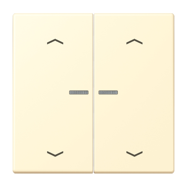 Jung BTLC17102P201 JUNG HOME Taster 2-fach mit Pfeilsymbolen Serie LS blanc