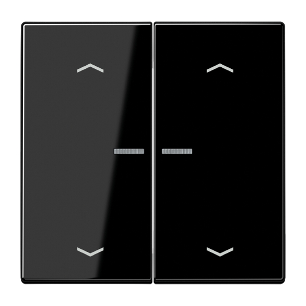 Jung BTLS17102PSW JUNG HOME Taster 2-fach mit Pfeilsymbolen Duroplast Serie LS schwarz