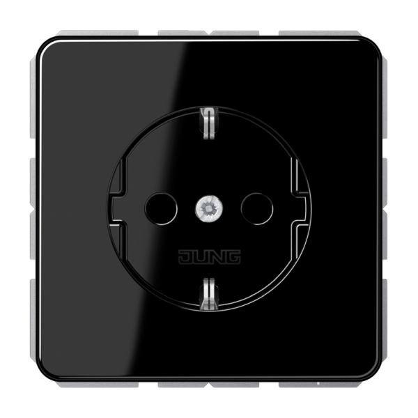 Jung CD1520SW SCHUKO Steckdose 16A 250V Duroplast Serie CD schwarz