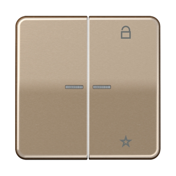 Jung CD1701GB Steuertaste Universal Duroplast lackiert Serie CD gold-bronze