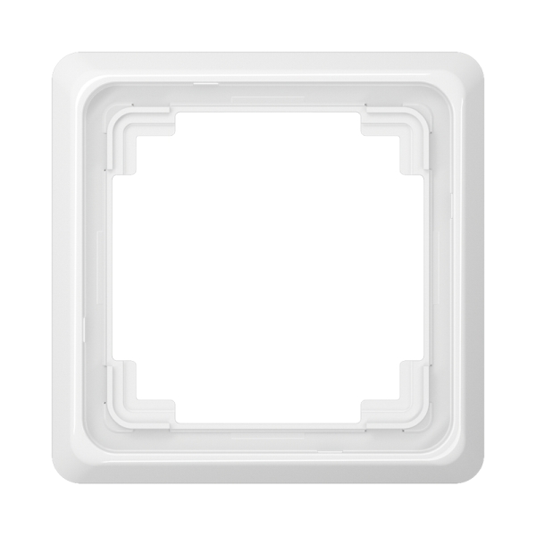 Jung CDP581WW Rahmen 1-fach senkrechte und waagerechte Montage Duroplast CD PLUS alpinweiß