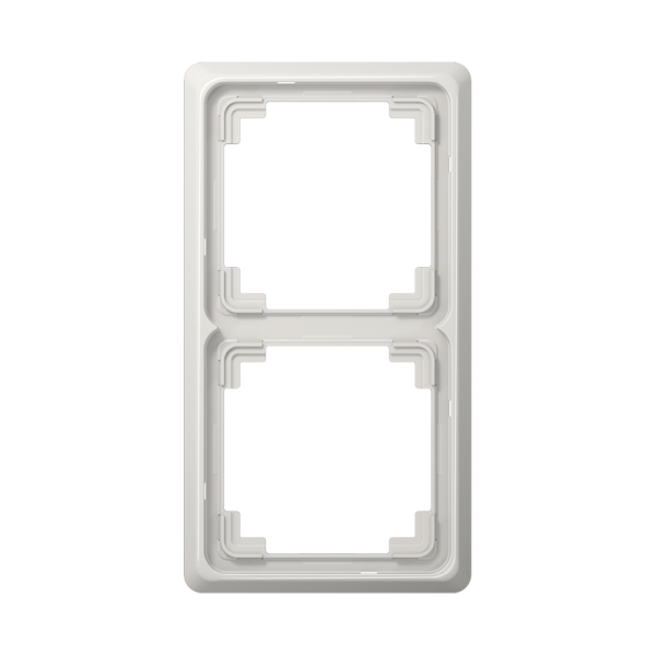 Jung CDP582LG Rahmen 2-fach senkrechte und waagerechte Montage Duroplast CD PLUS lichtgrau