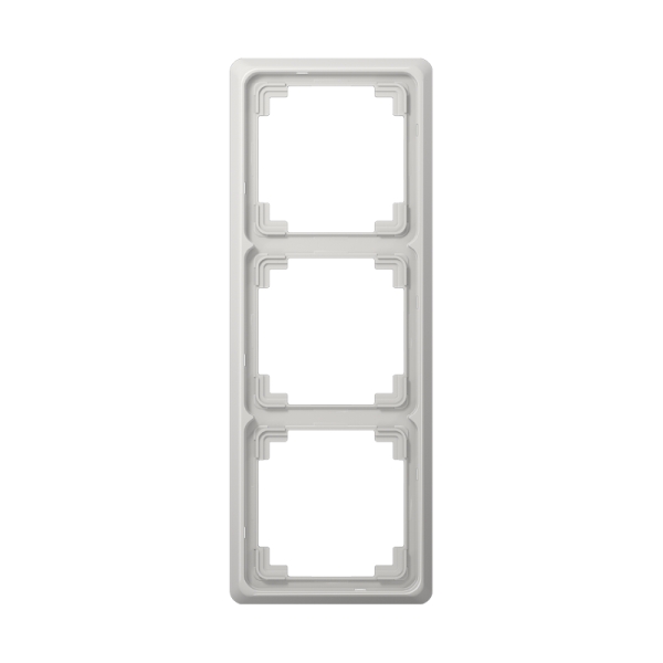 Jung CDP583LG Rahmen 3-fach senkrechte und waagerechte Montage Duroplast CD PLUS lichtgrau
