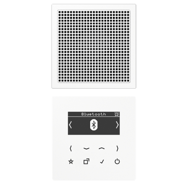 Jung DABLS1BTWW Smart Radio DAB+ Bluetooth® Set Mono Serie LS alpinweiß