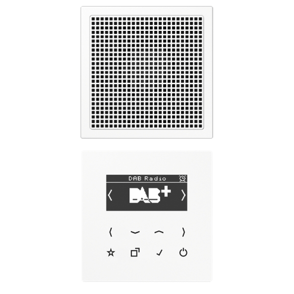 Jung DABLS1WW Smart Radio DAB+ Set Mono Serie LS alpinweiß