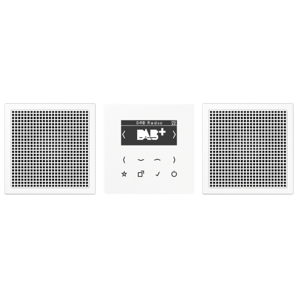 Jung DABLS2WW Smart Radio DAB+ Set Stereo Serie LS alpinweiß