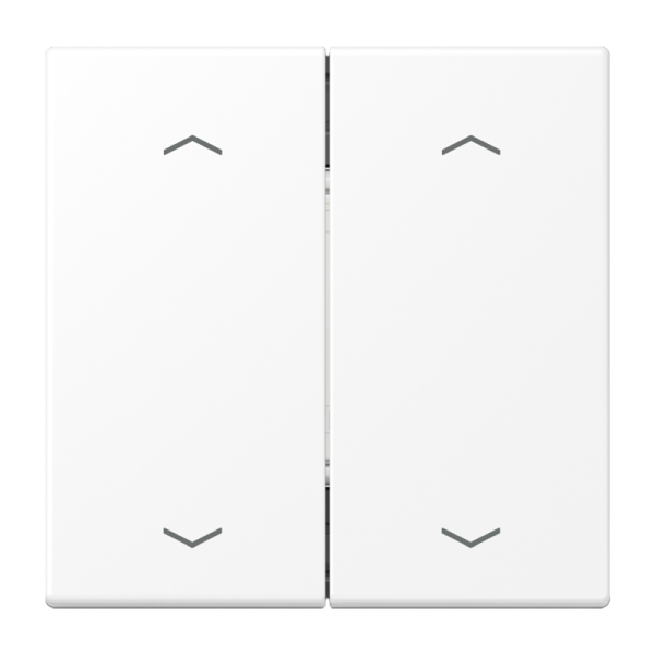 Jung ENOLS995MPWWM EnOcean Funk-Wandsender 4-kanalig mit 4 Pfeilsymbolen Serie LS schneeweiß matt