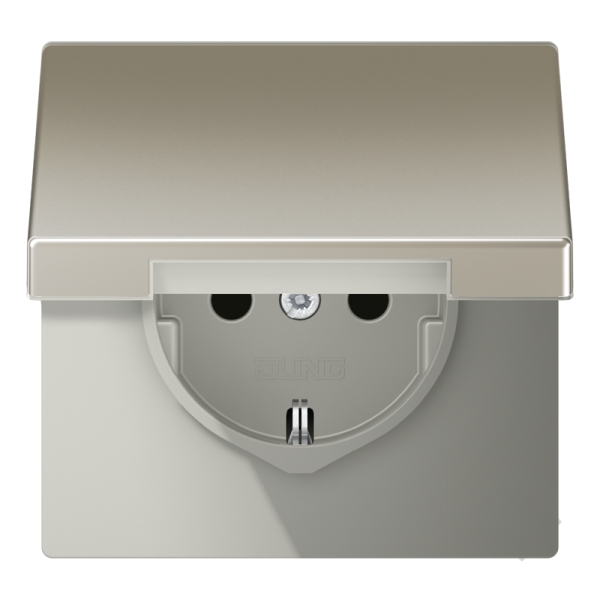 Jung ES1520KL SCHUKO Steckdose 16A 250V Klappdeckel Serie LS Edelstahl