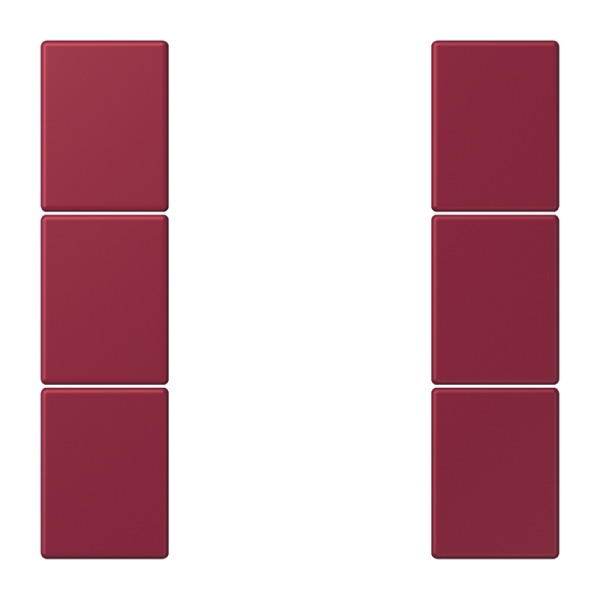 Jung LC503TSA4320M Tastensatz 3-fach F50 Serie LS le rubis