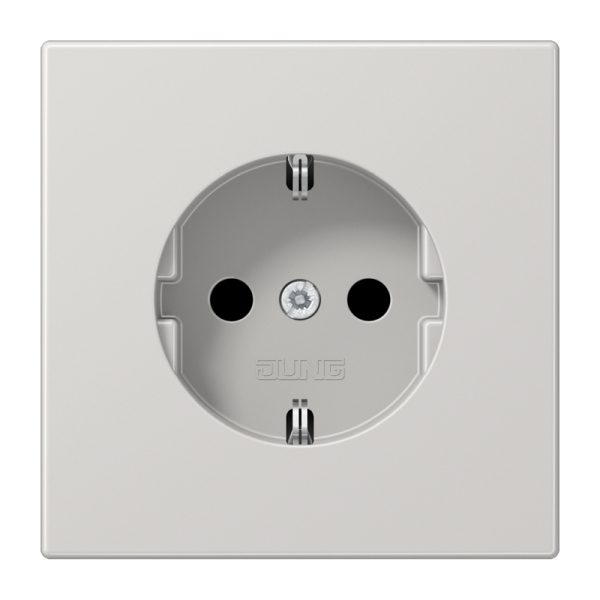 Jung LS1520KILG SCHUKO Steckdose 16A 250V integrierter erhöhter Berührungsschutz SAFETY+ Duroplast Serie LS lichtgrau