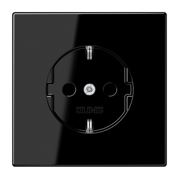 Jung LS1520KISW SCHUKO Steckdose 16A 250V integrierter erhöhter Berührungsschutz SAFETY+ Duroplast Serie LS schwarz