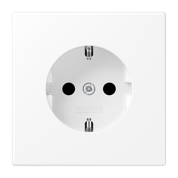 Jung LS1520KIWWM SCHUKO Steckdose 16A 250V integrierter erhöhter Berührungsschutz SAFETY+ Serie LS schneeweiß matt